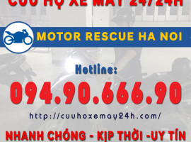 Dịch vụ cứu hộ xe máy 24/24h tại Hà Nội